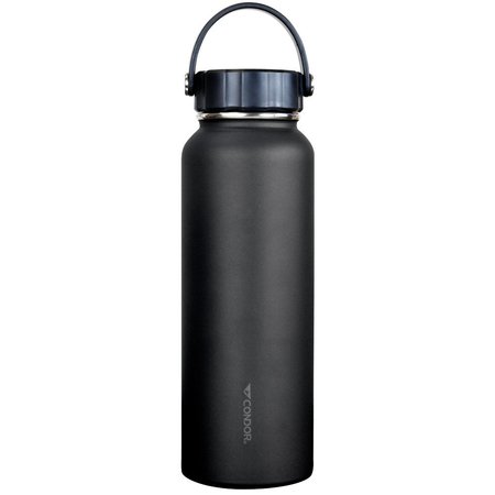 CONDOR OUTDOOR PRODUCTS 40 OZ VACUUM SEALED THERMAL BOTTLE, BLACK 221266-002